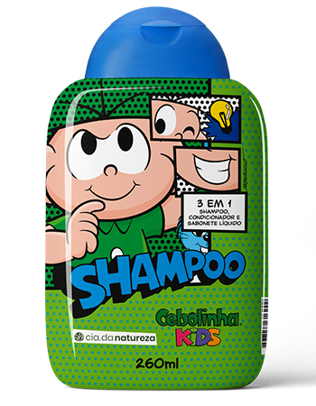 Shampoo 3 em 1 Cebolinha Kids 260ml