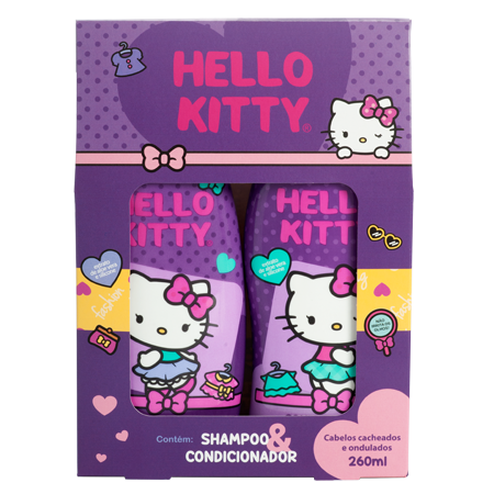 Hello Kitty Combo Cabelos Cacheados e Ondulados 2x260ml